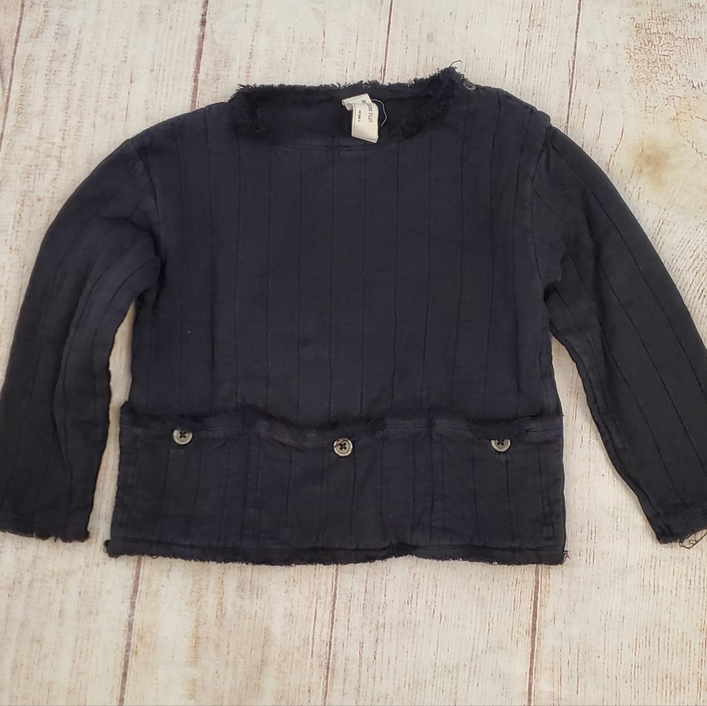 Little Creative Factory long sleeved black pullover sz 4 or 24m
